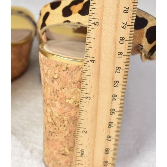 KATE SPADE NEW YORK Ponyhair Animal Print Slingback Sandals size 8.5 - Picture 5 of 7